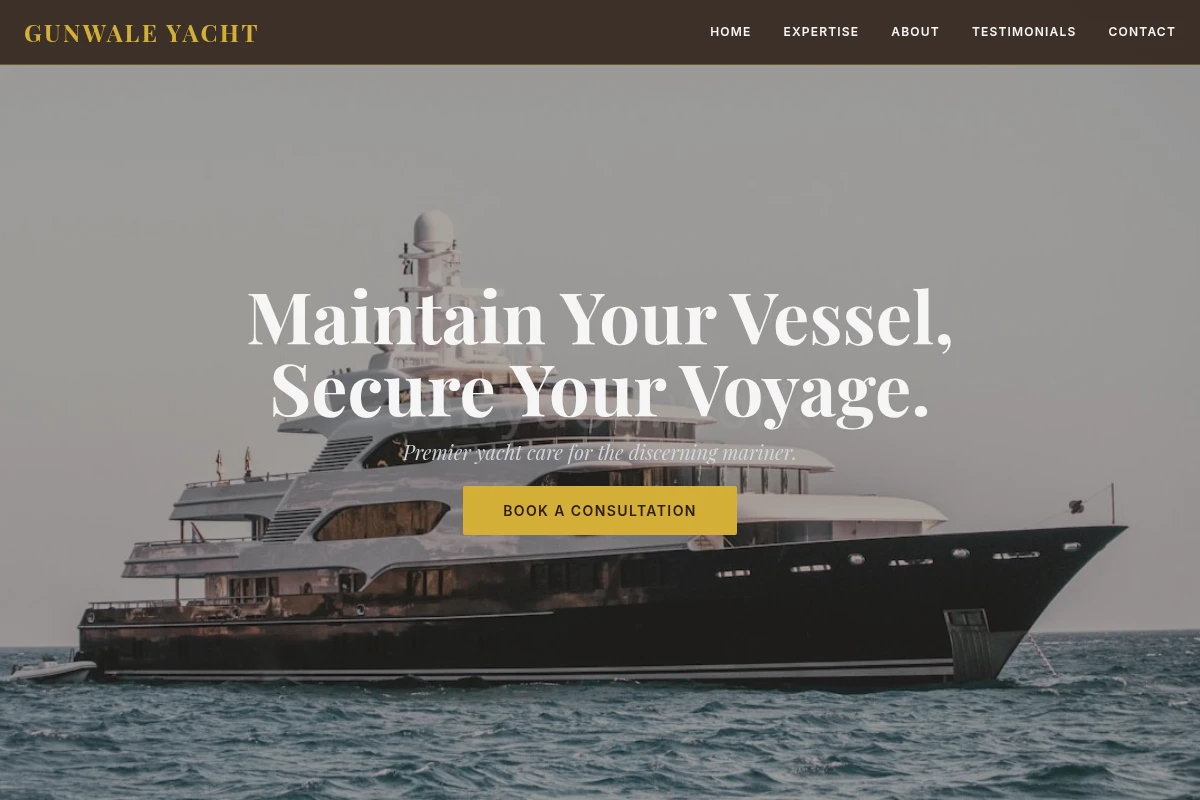 Gunwale Yacht